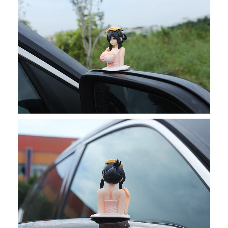 Estatuetas de enfeites de carros para bonecas sensuais